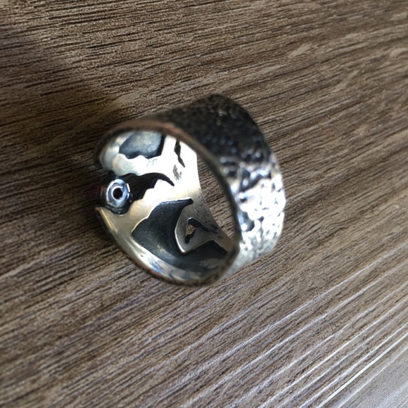 .925 Sterling Silver and Ruby Ring - Picture 6 of 8